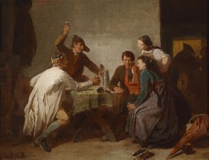 Fröhliche Wirtshausrunde